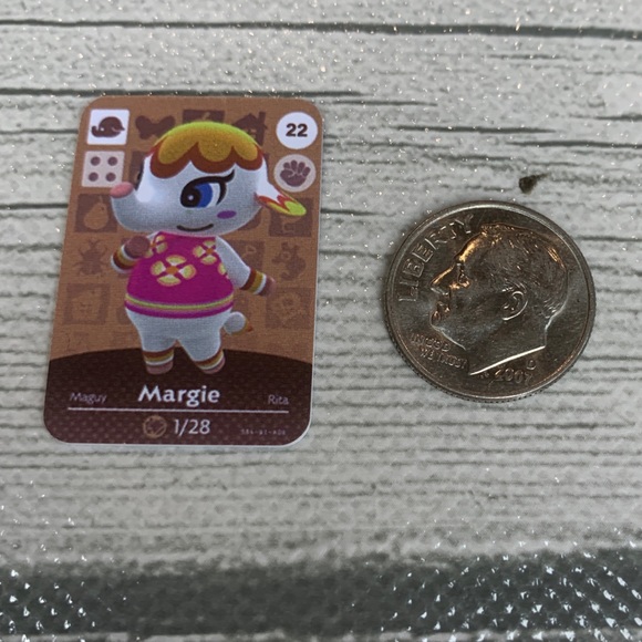 Animal Crossing Amiibo Margie Mini NFC Card. Scan in Villager ACNH Switch - Picture 5 of 5